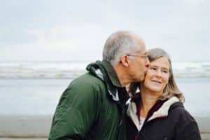 Couple kissing
